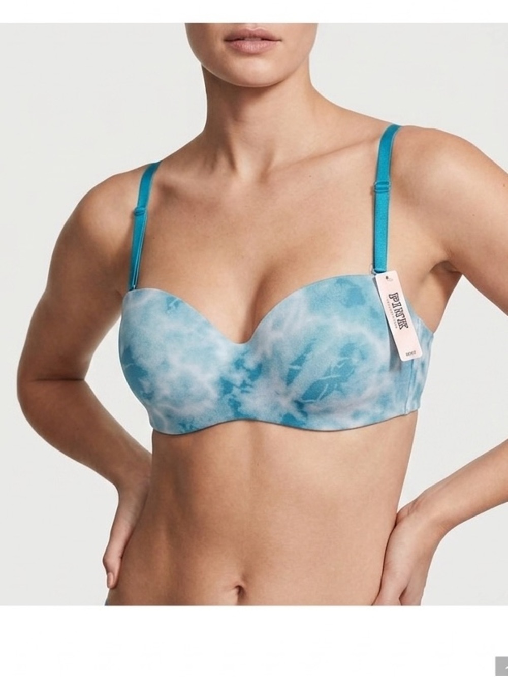 🌟NWT Pink Victoria's Secret Multi Way Lightly Lined Tye Dye Bra